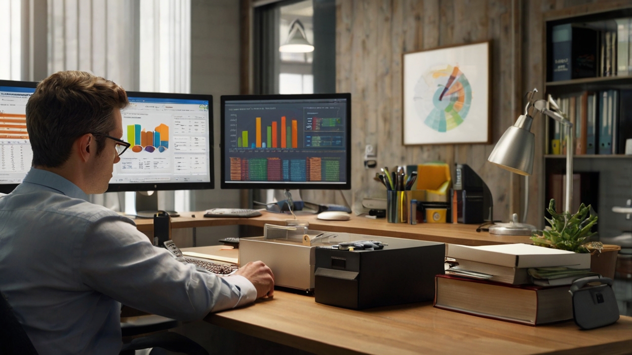 NeonFin modern workspace